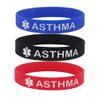 JOYID Blood THINNER Diabetic Type 1/2 Asthma Silcone Rubber Medical Alert ID Emergency Bracelets Warning Wristband Silicone Bracelets-Asthma view 1