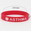JOYID Blood THINNER Diabetic Type 1/2 Asthma Silcone Rubber Medical Alert ID Emergency Bracelets Warning Wristband Silicone Bracelets-Asthma view 4
