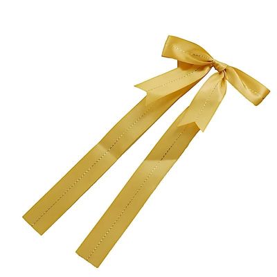 50 Gold 10" Pre Tied Satin Ribbon Bows with Metallic Gold Trim - Gift Wrapping DIY Wedding Birthday Favor Decorations