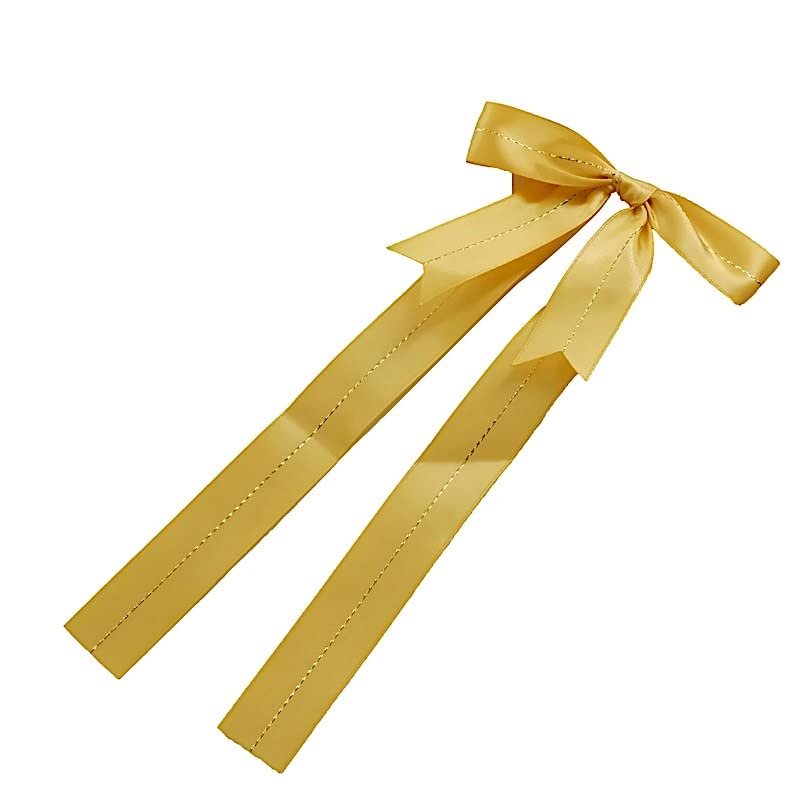 50 Gold 10" Pre Tied Satin Ribbon Bows with Metallic Gold Trim - Gift Wrapping DIY Wedding Birthday Favor Decorations
