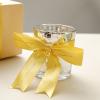 50 Gold 10" Pre Tied Satin Ribbon Bows with Metallic Gold Trim - Gift Wrapping DIY Wedding Birthday Favor Decorations view 2