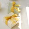 50 Gold 10" Pre Tied Satin Ribbon Bows with Metallic Gold Trim - Gift Wrapping DIY Wedding Birthday Favor Decorations view 3