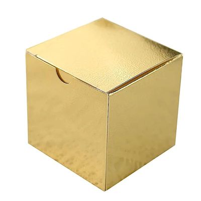 100 pcs 3-Inch Gold Wedding Favor Boxes for Wedding Party Birthday Candy Gifts Decorations Supplies