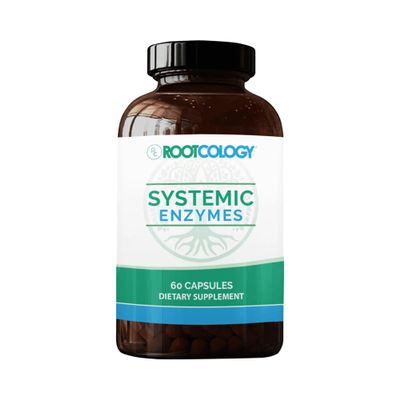 Rootcology by Dr. Izabella Wentz | Systemic Enzymes | Support Normal Tissue Repair with Turmeric and Ginger Extract | Natural Support for Healthy Healing | 60 Capsules