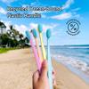 Cocofloss Cocobrush, Ultra-Soft Manual Toothbrush, Dentist-Designed, Gentle on Gums, Made from Recycled Plastic, Rainbow Set, Multipack of 4 view 4