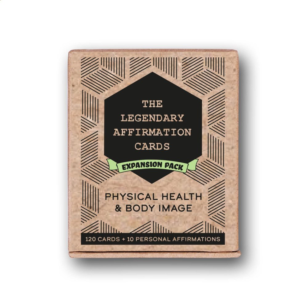 Legendary Affirmation Cards for Women and Men Expansion Deck -(120) Daily Positive Words Affirmations for Manifestation and Motivation that Cover 6 Aspects of Your Life, Physical Health & Body Image