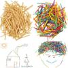 1500 Colorful Craft Sticks Matchsticks Matches Wooden Match Splints Art Projects view 4