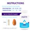 Aspire Nutrition 5-in-1 Bio-Heal Probiotic for Kids, Men & Women - Best Supplement for Brain Function, Gut Health & Constipation - Shelf Stable & Fortified with Vitamin, Mineral & Prebiotics Capsules view 3