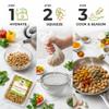 Textured Vegetable Protein (TVP), Unflavored, 1 lb. Bag, Natural Plant Based Vegan Protein Chunks, Non-GMO and Gluten Free Crumbles, Cholesterol Free by Amazing Chiles view 4