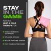 AVALANCHE Athletic Heat Pad & Cooling Pad for Recovery - Neck Heating Pad for Muscle Soreness & Tension - Back & Shoulder Heating Pad - Microwavable Heating Pads - Cold Packs for Injuries (Pink) view 3
