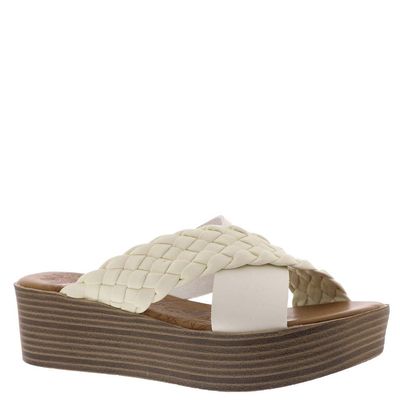 Blowfish Malibu Luster Platform Slide Womens Sandal 85 BM US Cloud