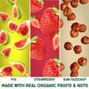 Happy Village Organic Fruit & Nut Bars, STRAWBERRY | Gluten Free, No Refined Sugar, Kosher, Non-GMO, Vegan, Good Source of Fiber | Organic Healthy Snack Bars (16 bars, 1.4 OZ each) view 3