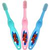 Bottles N Bags Baby Toothbrush- Soft Bristles  Set of 3 Toddler Toothbrush for Boys and Girls Cute Colors and Designs Great Gift for Baby's and Toddlers 3 Pack view 1