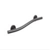 24 Wave-Shaped Grab Bars for Shower in 1.25 Dia, Left Handed | ADA Handicap Grab Bars for Seniors Can Hold up to 500 lbs | Grab Bars for Wall in Oil Rubbed Bronze Finish view 1