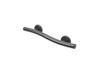 18 Wave-Shaped Grab Bars for Shower in 1.25 Dia, Right Handed | ADA Handicap Grab Bars for Seniors Can Hold up to 500 lbs | Grab Bars for Wall in Oil Rubbed Bronze Finish view 1