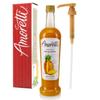 Amoretti - Pineapple Beverage Infusion, 94 Servings Per Bottle (750 ml) - Drink Mix & Water Enhancer with Pump for Flavoring Cocktails, Waters, Teas, and other Beverages, Preservative Free view 1
