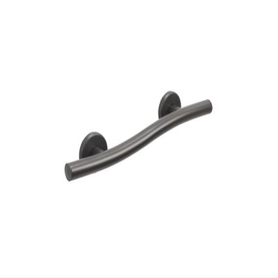 18 Wave-Shaped Grab Bars for Shower in 1.25 Dia, Left Handed | ADA Handicap Grab Bars for Seniors Can Hold up to 500 lbs | Grab Bars for Wall in Oil Rubbed Bronze Finish