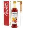 Amoretti - Passion-Orange-Guava Beverage Infusion, 94 Servings Per Bottle (750 ml) - Drink Mix & Water Enhancer with Pump for Flavoring Cocktails, Waters, Teas, and other Beverages, Preservative Free view 1