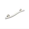 24 Wave-Shaped Grab Bars for Shower in 1.25 Dia, Left Handed | ADA Handicap Grab Bars for Seniors Can Hold up to 500 lbs | Grab Bars for Wall in Brushed Finish view 1