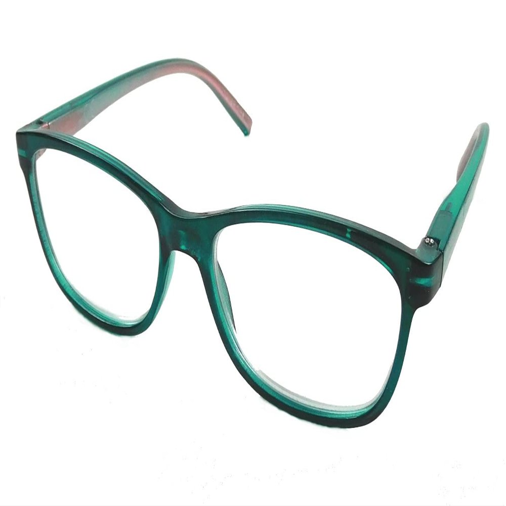 Foster Grant Mirelle AQU Reading Glasses with Sequin Case, Aqua,+1.50