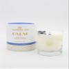ALUMINATE LIFE Luxury Glass Jar Candle, 14.5 OZ, Calm - Sodalite Healing Crystal Infused - Scents of Chamomile, Howood, & Sage - Destress, Insight, Serenity, & Peace - Coconut Wax, Essential Oils view 2