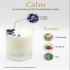 ALUMINATE LIFE Luxury Glass Jar Candle, 14.5 OZ, Calm - Sodalite Healing Crystal Infused - Scents of Chamomile, Howood, & Sage - Destress, Insight, Serenity, & Peace - Coconut Wax, Essential Oils view 3