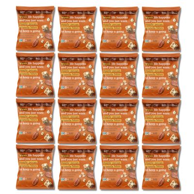 B'cuz Granola Bites 16-Bag Healthy Snacks for Adults, Healthy Granola Gluten Free Snack - Kosher Snacks for Kids, Vegan Snack, Individually Wrapped Snack Packs - 1 oz (Maple-Pecan (16-Bags))