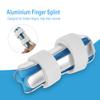 4-sided Finger Splint, Finger Support Brace Finger Stabilizer with Adjustable Fixing Belt Finger Straightener to Straighten Middle Pinky Finger, Metal Aluminum Immobilizer with view 2