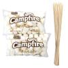 2 Pounds of Large White Marshmallows with Bonus Roasting Sticks - Made with Natural Vanilla, No Artificial Flavors - Great for Campfires, S'Mores, Rice Crisp Bars, Cake Garnishes, Hot Chocolate view 1