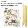 2 Pounds of Large White Marshmallows with Bonus Roasting Sticks - Made with Natural Vanilla, No Artificial Flavors - Great for Campfires, S'Mores, Rice Crisp Bars, Cake Garnishes, Hot Chocolate view 3