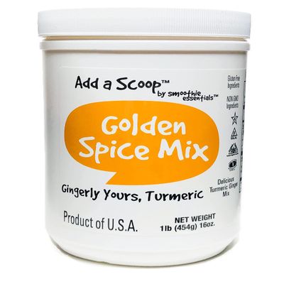 Add a Scoop Golden Milk Golden Spice: Gingerly Yours Turmeric w / Turmipure | Delicious for Blending, Juices or Mix w/ Oatmeal (Gluten Free, Non GMO, Halal, Vegetarian), 16oz