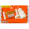 REESE'S White Creme Peanut Butter Snack Size White Ghosts, Halloween Candy Bag, 9.6 oz view 1