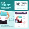 BraceAbility Plus Size Abdominal Binder for Post Surgery Recovery - Bariatric Stomach Hernia Belt, Post Partum Waist Binder, Diastasis Recti Belly Support Band for Bigger Men and Women (3XL 9") view 2