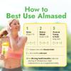 Almased Vanilla Meal Replacement Shake - Low-Glycemic High Plant Base Protein Powder- Nutritional Weight Health Support Supplement - Vanilla Flavor - 17.6 oz (1.1 Pound (1 Pack)) view 3