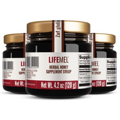 LIFEMEL - Natural Immune Support Herbal Honey - Botanical Herbal Formula - 3-Pack - Supports Overall Wellness & Daily Immunity - Clinically Studied - Non-Infused Functional Honey