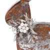 Trunkin' Easter Bunny Decoration, Handmade No Bunny Like U with Floral Bead Spring Dcor, Easter Mantel Dcor, Rabbit Tabletop Filler, Farmhouse Dcor - Natural and Silver view 4