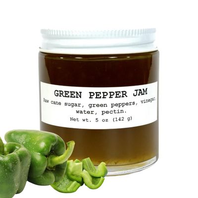Green Pepper Jam, 5 oz - Craft, Gourmet, Unusual Jams & Jellies Made in West Virginia, USA
