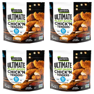 Gardein Chick'n Tenders Plant-Based Ultimate - No Dairy Ingredients - Always Vegan - 15g Protein Per Serving - 4 Boxes (15.oz Each) - Ready Set Gourmet Donate a Meal Program