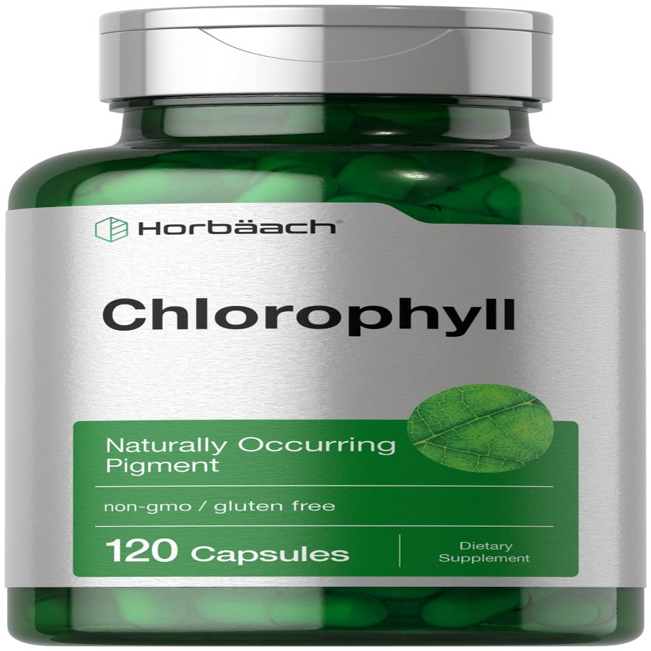 Horbach Chlorophyll Capsules | 120 Count | Non-GMO and Gluten Free Supplement | Naturally-Occurring Pigment