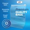 100 Count - Slider Zip 1 Gallon Food Storage Bags, 10" x 12" 3 Mil Heavy Duty, Large, Strong & Durable For Freezer Storage. GPI view 3
