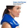 Chattanooga ColPac, Reusable Gel Ice Pack, Cold Therapy for Neck, Shoulder, Upper Back for Headaches, Inflammation, 23" Neck Contour, Blue Vinyl, with a Lumintrail Drawstring Bag view 4