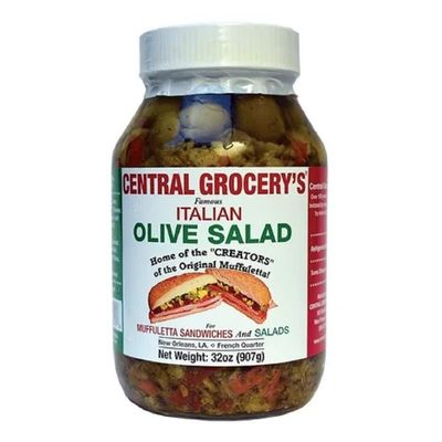 Central Grocery's Famous Italian Olive Salad (1 Bottle, 32oz)