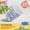 Glad for Kids 9 oz Peppa Pig I Can Be Anything Paper Cups | Disposable Paper Cups with Peppa Pig CharaCounters | Paper Cups for Kids for Everyday Use (Pack of 10, 200 Count Total) view 2