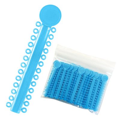 2080 Light Blue Ligature Ties for Braces - Dental Orthodontic Ligature Ties for Brackets - Elastic O-Ring Rubber Bands (2 Bags of 1040)