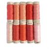 Aurifil USA Rosso Rubino by Susan Ache Cotton Floss 10 Small Spools Thread Set, Assorted Colors view 1