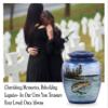 Gone Fishing Bass Cremation Urn  Adult Urn for Human Ashes up to 210 lbs  Fisherman Tribute Memorial Funeral Urn for Men and Women  Full Size Bass Fish Urn with Velvet Bag (Large) view 2