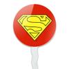 GRAPHICS & MORE Superman Cape Logo Cupcake Picks Toppers Decoration Set of 6 view 2