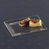 120 Salad Plates 10" by 6.5" Clear Rectangle Appetizer Cake Plate - Heavy Duty Bulk Party Supplies, Fancy Disposable Plastic Plates for Wedding and Birthday Party, Holiday, Easter Rectangular Plates view 1