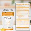 Zurvita Zeal for Life Wellness Drink Mix - Mango Flavor - Gluten-Free, Vegan, with Biotin, Vitamins B12, C, D, E, Iron, Magnesium - 30 Servings (420g) view 2
