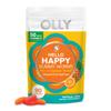OLLY Hello Happy Gummy Worms, Mood Balance Support, Vitamin D, Saffron, Adult Chewable Supplement, Gluten Free, Tropical Zing - 90 Count view 1